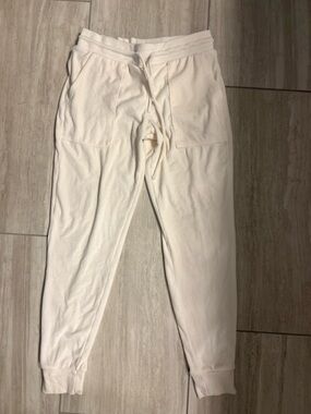 Stars above fleece Cream Cozy Drawstring Joggers